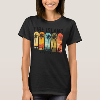 T-shirt Fire Island New York Homme Beach Rider Femmes