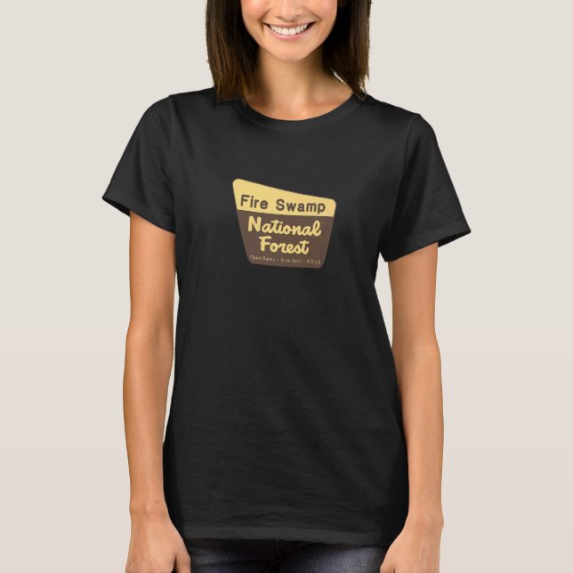 T-shirt Fire Swamp National Forest [fictional] (Devant)