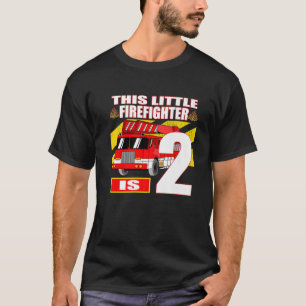 T-shirt Fire Truck Birthday - 2 Year Old