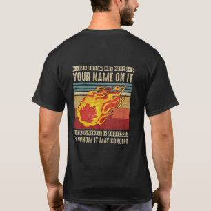 T-shirt Fireball Une Flèche Peut Avoir Votre Nom