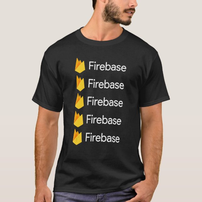 T-shirt Firebase   Software And Application Programming Pl (Devant)