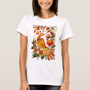 T-shirt Firebird d'Ukrainien de Petrykivka