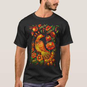 T-shirt Firebird Petrykivka art ukrainien classique