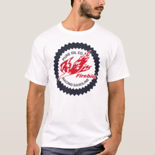T-shirt Firebird pur emballant le signe de cru d'essence