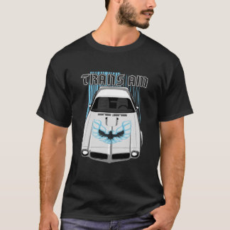 T-shirt Firebird Trans am 73 -Bleu blanc et bleu écossais