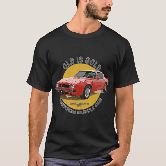 T-shirt Firebird TransAm American Muscle Car 60s les année (Devant)