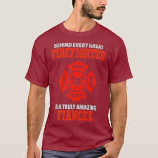 T-shirt Firefighter Fiancee Premium