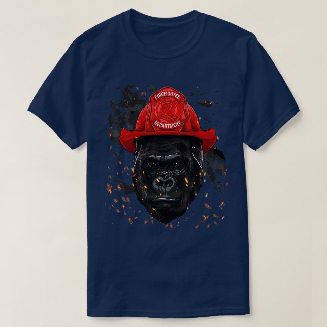 T-shirt Firefighter Gorilla (Design devant)