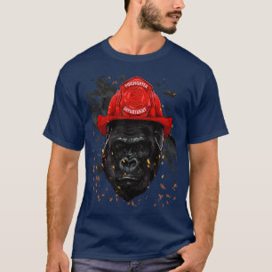 T-shirt Firefighter Gorilla
