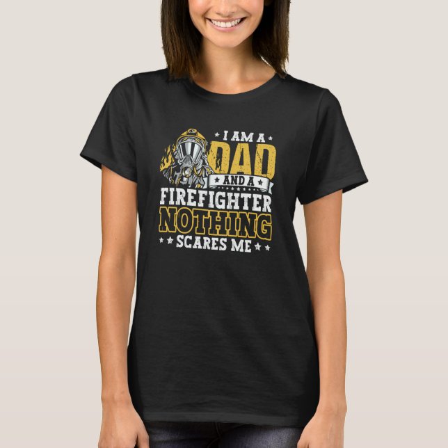 T-shirt Fireman Apparel  Firefighter Firefighting for Men  (Devant)