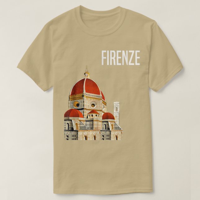 T-shirt Firenze   Florence Italy vacation tee  (Design devant)