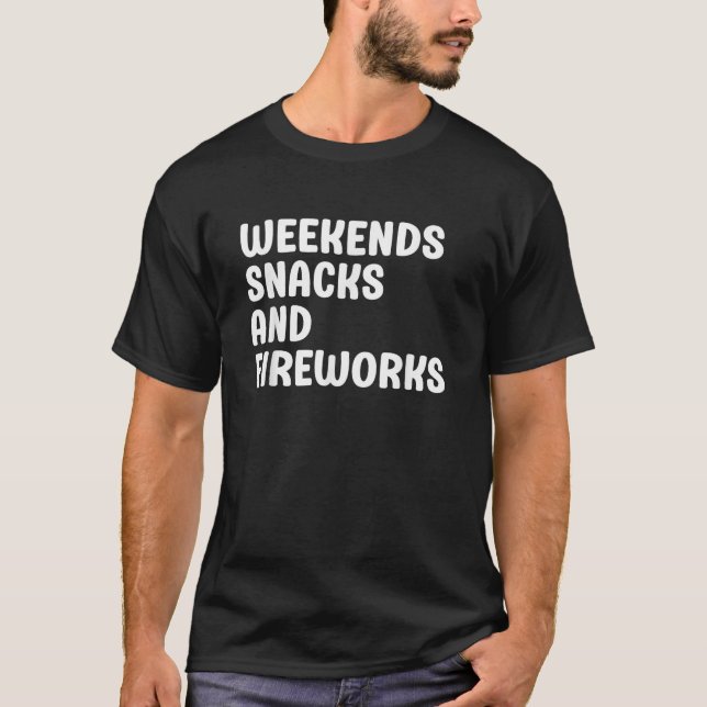 T-shirt Fireworks I Love Fireworks pour hommes et femmes (Devant)