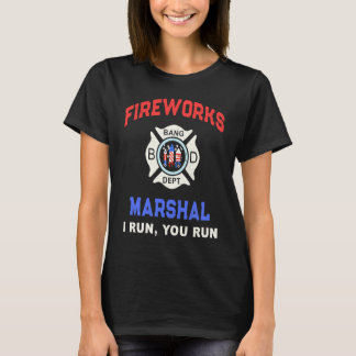 T-shirt FIREWORKS MARSHAL America Firefighter Pyro Technic