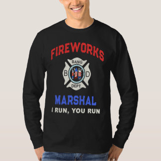 T-shirt FIREWORKS MARSHAL America Firefighter Pyro Technic