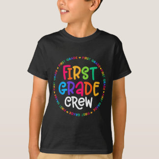 T-shirt First Grade Crew Back to School Matching Tee for