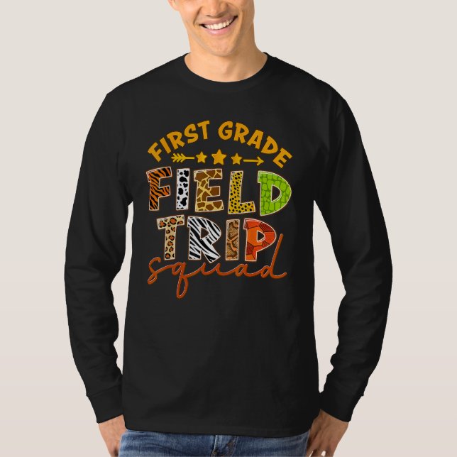 T-shirt First Grade Zoo Field Trip Squad Matching Students (Devant)