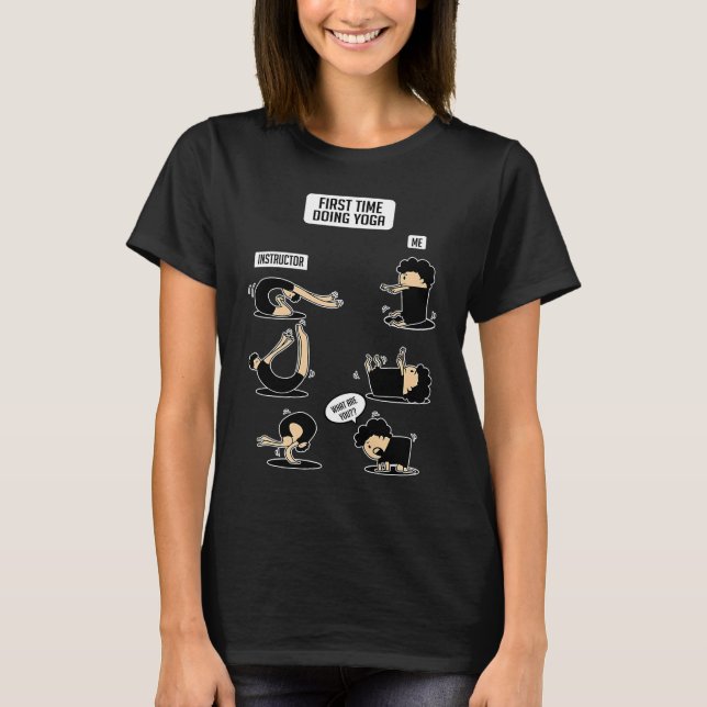 T-shirt First Time Yoga Student (Devant)