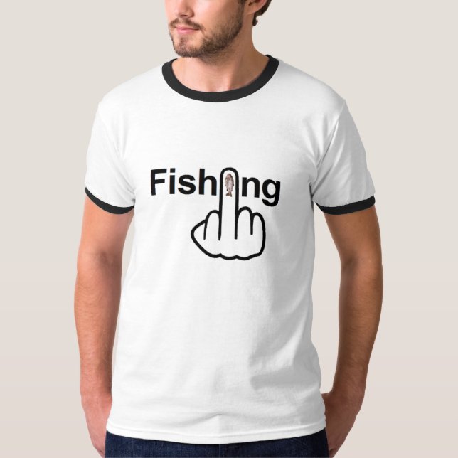 T - Shirt Fischerei Gedreht (Vorderseite)