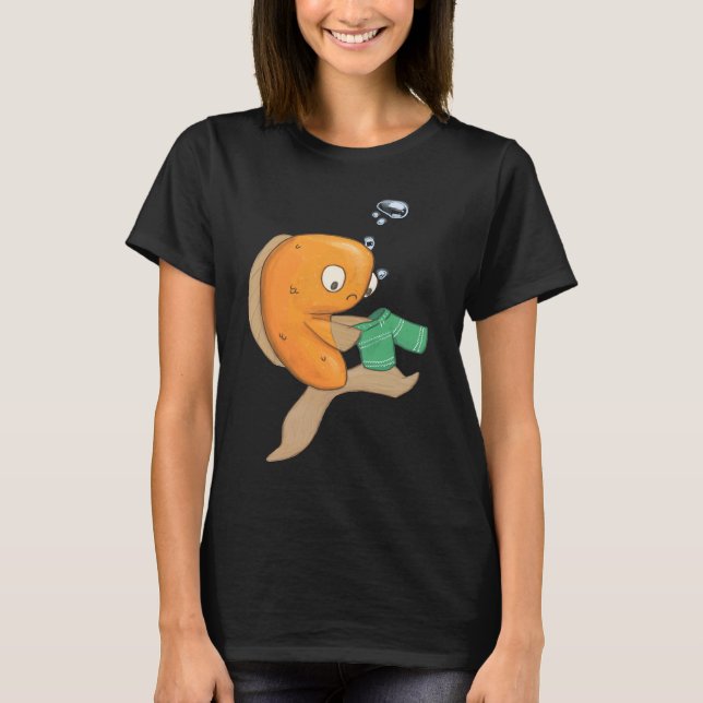 T-shirt Fish Pants  confused goldfish and green pants (Devant)