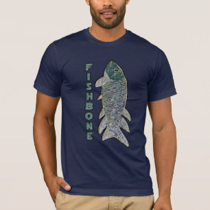 T-shirt FishBone avec texte vertical
