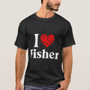 T-shirt Fisher Heart - J'aime Fisher