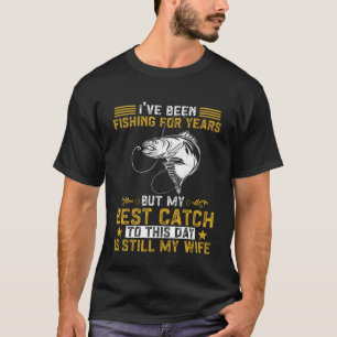 T-shirt Fisher Mon Meilleur Plat Est Toujours Ma Femme Pêc