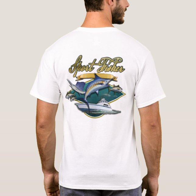 T-shirt Fishin allé (Dos)