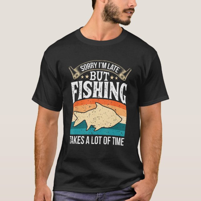 T-shirt Fishing Dad  Fathers Day for Men (Devant)
