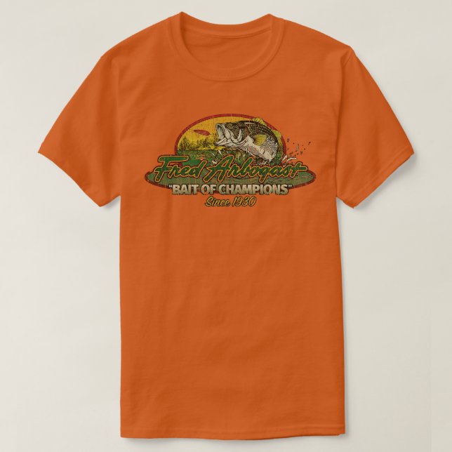 T-shirt Fishing Fred Arbogast Bass Lures 1930  (Design devant)