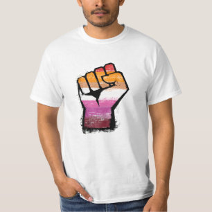 T-shirt Fist de protestation lesbienne