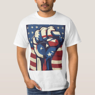 T-shirt Fist Fist Fist Design de la Victoire : Arrière - p