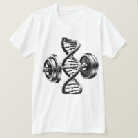 T-Shirt Fitness ADN Hélice Poids Haltères