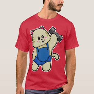 T-shirt Fitness au chat avec Dumbbell 3