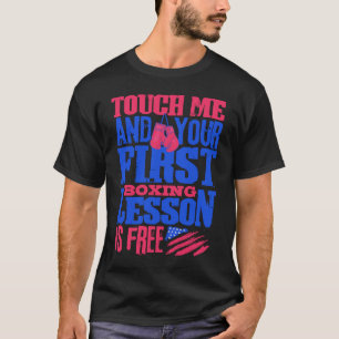 T-shirt Fitness Boxing Ring Première leçon gratuite I Love