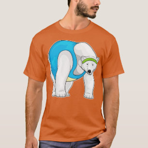 T-shirt Fitness de course d'ours polaire