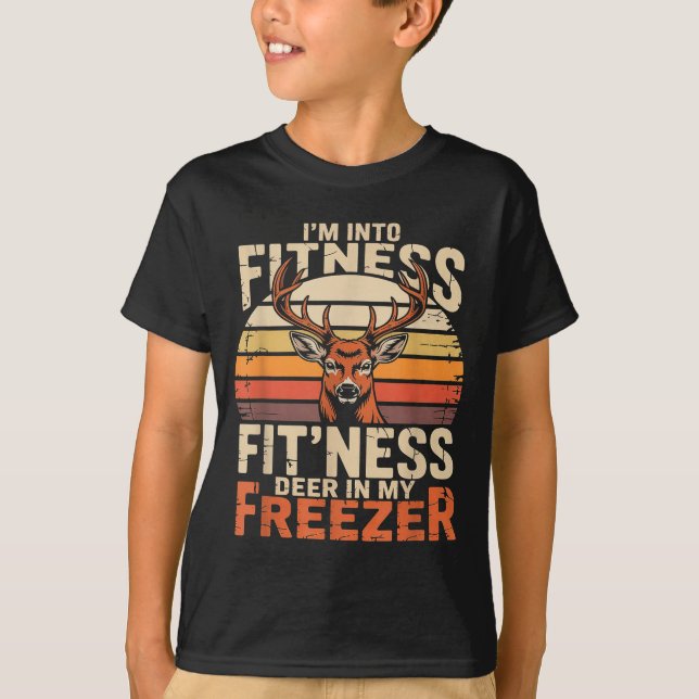 T-shirt Fitness Deer In My Zer Deer Hunting  (Devant)