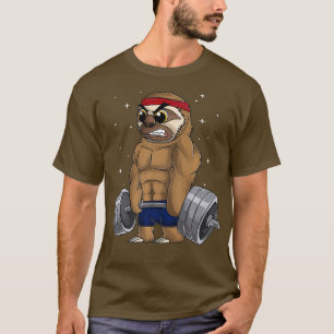 T-shirt Fitness d'entraînement de la Sloth Gym Graphic Dea
