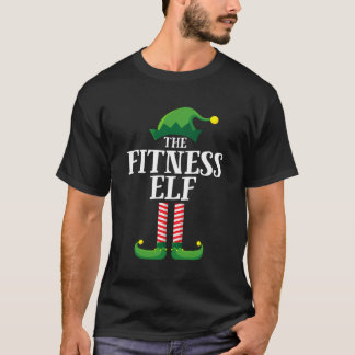 T-shirt Fitness Elf Matching Family Group Fête de Noël