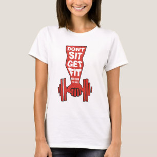 T-shirt fitness Exercice Chemises de motivation