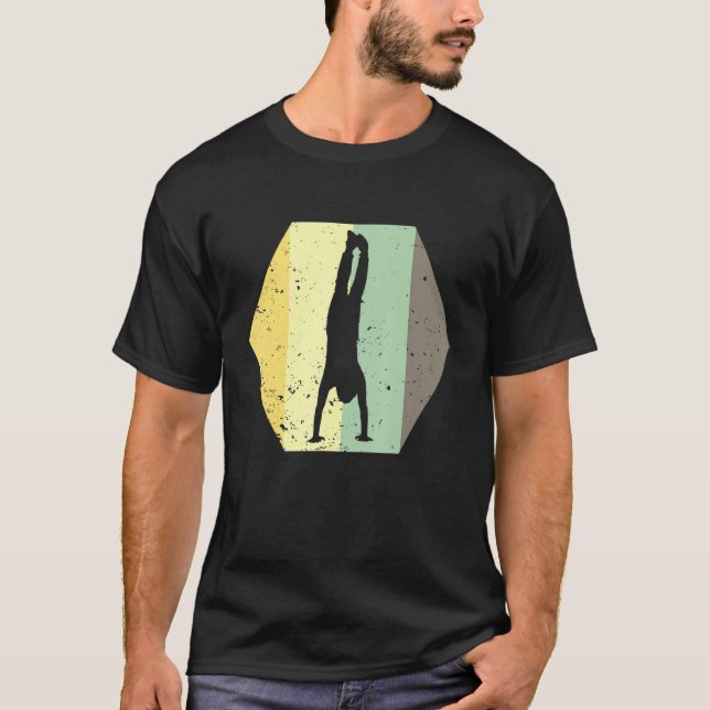 T-shirt Fitness Handstand Parkour Gymnastique Train (Devant)