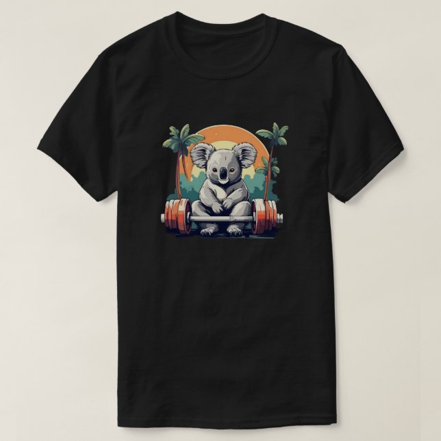 T-shirt fitness Koala (Design devant)