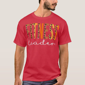 T-shirt Fitness Leader léopard Squad Cute cas d'Autumn Tha