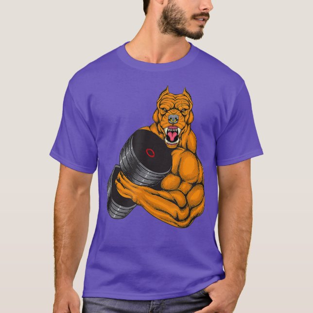 T-shirt Fitness Pit Bull Gym - Remise-Poids (Devant)