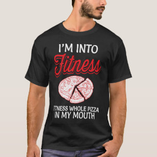 T-shirt Fitness Pizza entière Sarcastique Humour nouveauté