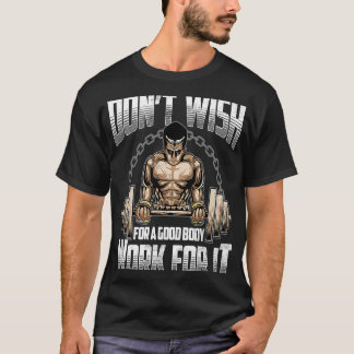 T-shirt Fitness Poids Barbell et entraînement