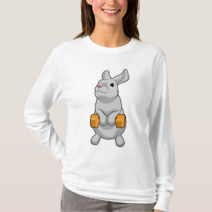T-shirt Fitness Rabbit Dumbbell