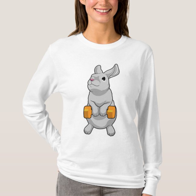 T-shirt Fitness Rabbit Dumbbell (Devant)