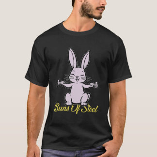 T-shirt Fitness Rabbit Lover Gym entraînement Funny Bun T-