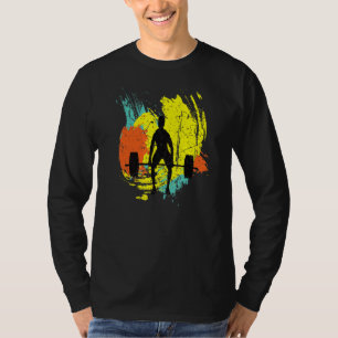 T-shirt Fitness Sports Barbell Gym Kettlebell Entraînement