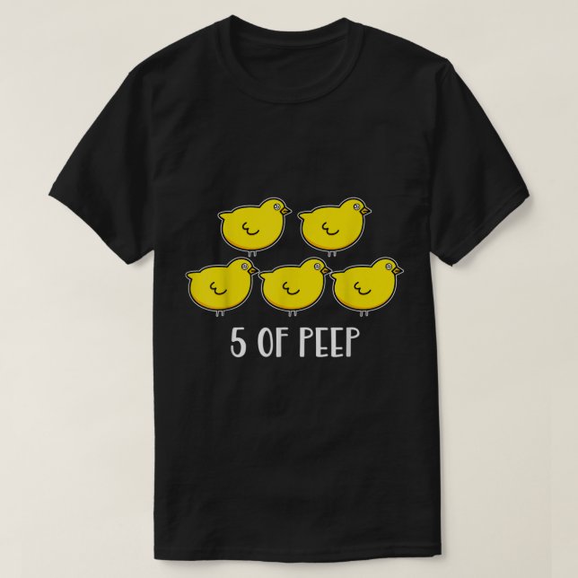 T-shirt Five Of PEEP Funny Respiratory Therapeuy V (Design devant)